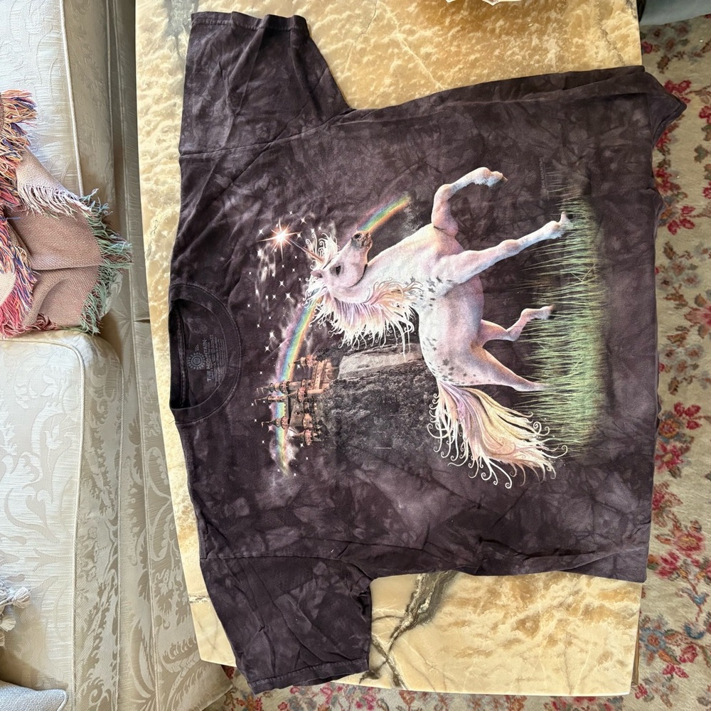 The Mountain Majestic Unicorn Short Sleeve Tee - Brown